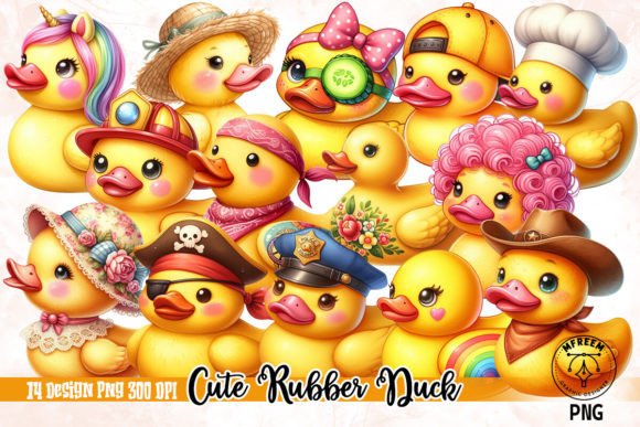 Download Cute Rubber Duck Clipart PNG - Rubber duck clipart Collection