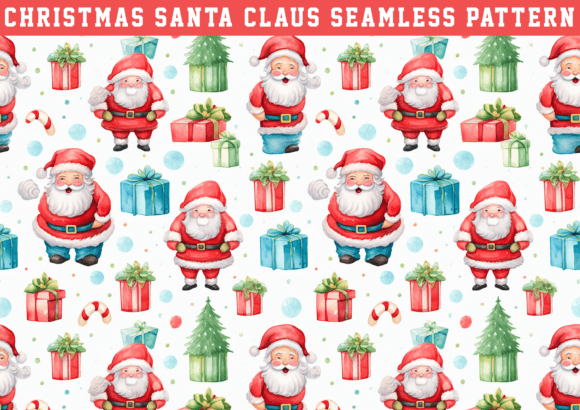 Download Cute Santa Claus Pattern - Premium Resources