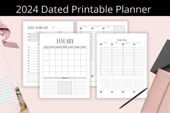 Download 2024 Printable Planner, Calendar PDF - Calendar pdf Collection