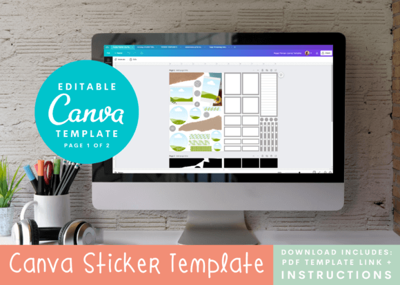 Download Canva Happy Planner Journal Template - Happy Collection
