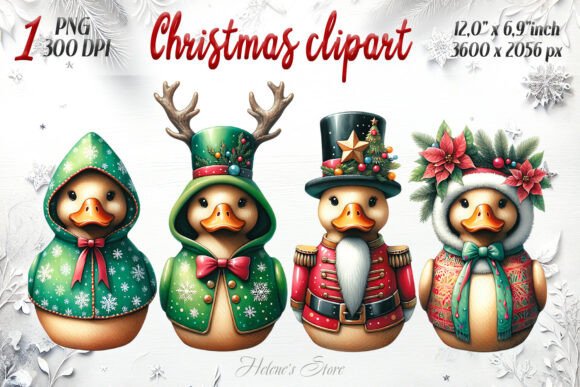 Download Christmas Cute Rubber Duck Clipart - Rubber duck clipart Collection