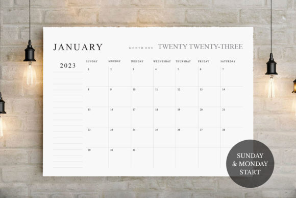 Download 2022-2023 Minimal Calendar PDF, TOS_45 - Calendar pdf Collection