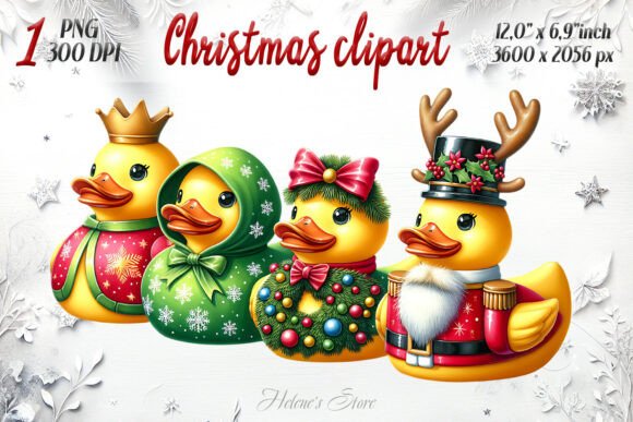 Download Christmas Cute Rubber Duck Clipart - Rubber duck clipart Collection